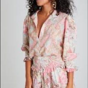 LoveShackFancy Brooke Top In Dew Drop with FREE Matching Scrunchie